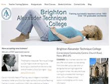 Tablet Screenshot of alexander-technique-college.com